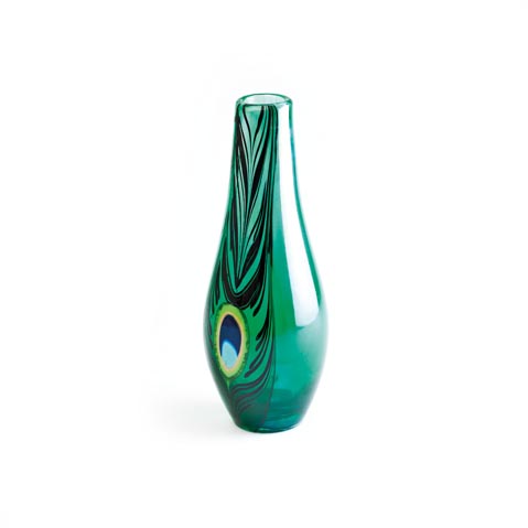 Peacock Vase Ltd Ed